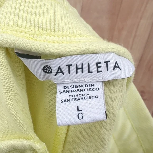 ATHLETA Farallon Midi Short, Yellow Sz L - Picture 6 of 7